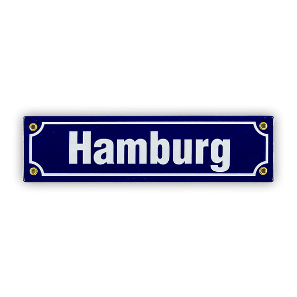 Mini-Straßenschild, Hamburg