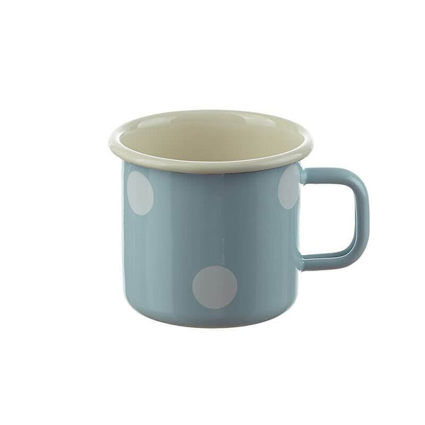 Mug 8 cm, light blue, polka dots