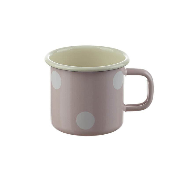 Cup 8 cm, rosé, polka dots