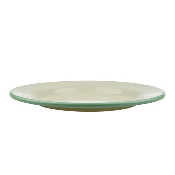 Flat plate, 24 cm, mint/cream