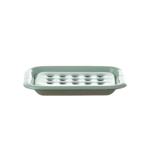 Soap dish for standing, mint/cream