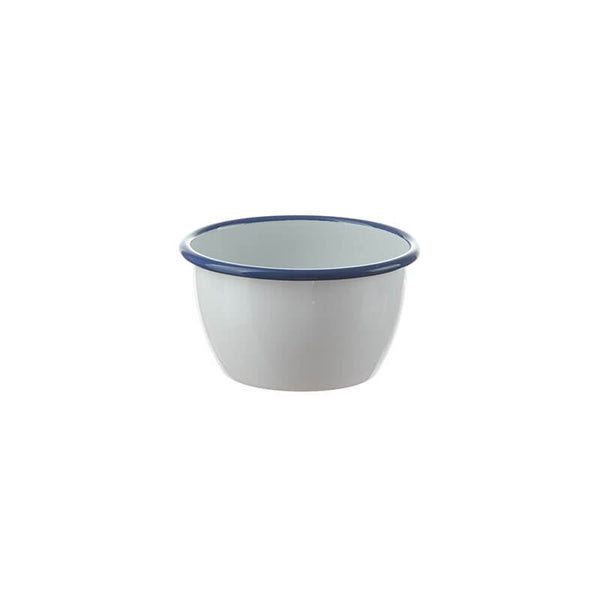 Salad bowl 12 cm, white/blue