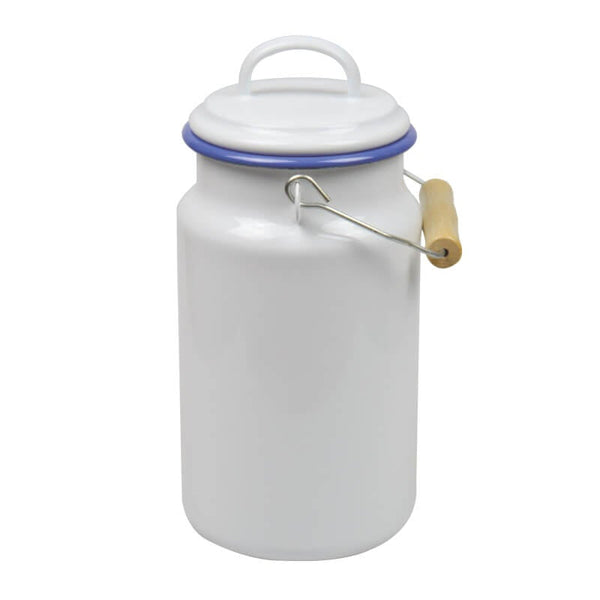 Milk jug 2 liters, white/blue