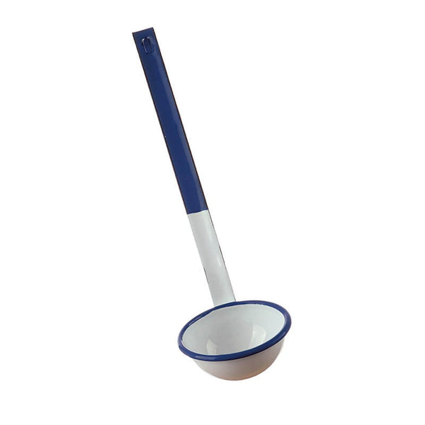 Milk spoon, white/blue