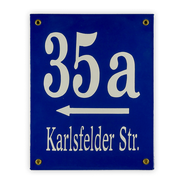 Munich house number small, 20 x 25 cm