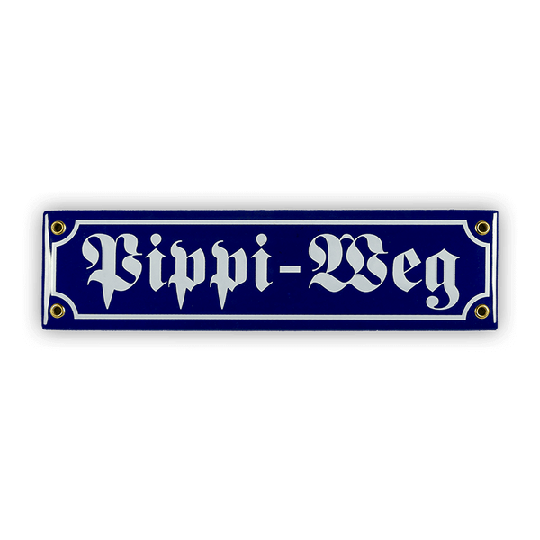 Mini-Straßenschild, Pippi-Weg