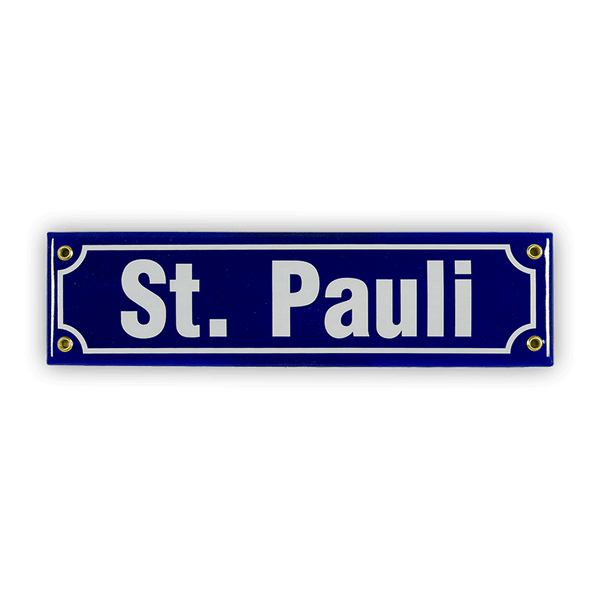 Mini-Straßenschild, St. Pauli