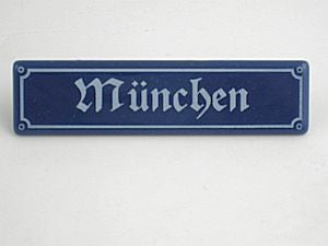 Magnet Munich mini street sign