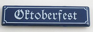 Magnet Oktoberfest mini mini street sign